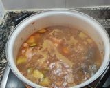 A picture of step 4 of Canned Lentils with Vegetables, Chorizo, Blood Sausage, and Potatoes.