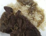 Foto del paso 3 de la receta: Bifecitos de hígado con cebolla y arroz blanco