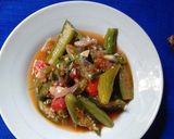Foto langkah ke 2 dari resep Terong Tumis Cabe Ijo.