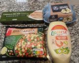 Foto del paso 1 de la receta: Ensaladilla exprés con filetes de caballa y huevo duro