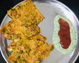 ઓટસ બેસન ચિલ્લા રેસીપી સ્ટેપ3ફોટો