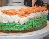 A picture of step 4 of Tricolour Bread Cake.