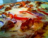 A picture of step 7 of Chicken tikka pizza🍕.
