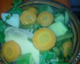 Foto del paso 4 de la receta: Caldo blanco de pollo con vegetales a la Mario, s