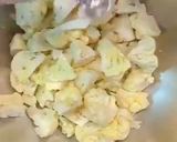 A picture of step 2 of Curried cauliflower cheese filo pie.