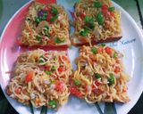 A picture of step 3 of Maggi Magical Toast.