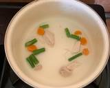 Mpasi bayi 6 bulan bubur tepung beras Sup dada Ayam langkah memasak 1 foto
