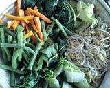 Foto langkah ke 1 dari resep Urap Sayur Teri.