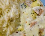 Foto del paso 11 de la receta: FILETES DE 🐟MERLUZA🐟 A LA CREMA DE QUESO ROQUEFORT🧀🫕🧀 Y QUESO CREMOSO 😋🤩🐟🫕🧀🍛🍶🐟