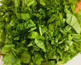 A picture of step 2 of Mixdal palak.