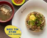 Cara Membuat Nasi Tim Ayam Rice Cooker 13