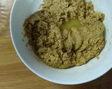 A picture of step 1 of Chhena Poda with Jaggery.