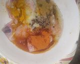 A picture of step 1 of Chicken aloo gravy.