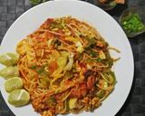 A picture of step 6 of Khosa style spaghetti.