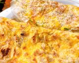 Hình bước làm 6 của món Bánh tráng nướng Đà Lạt (Vietnam street food - Vietnamese Pizza) không cần nướng, dùng chảo rất dễ