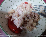 Foto del paso 2 de la receta: Bomba de patata rellena, con suquet de langostinos