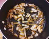 A picture of step 3 of Lee's Smothered Swiss Style Steaks.