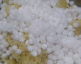 A picture of step 1 of Sabudana Vada.