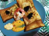 Merluza marinada envuelta por pasta filo con salsa thai 🥰