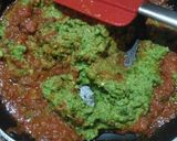A picture of step 5 of Green Chana Nimona.