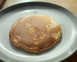 A picture of step 3 of American style pancakes 🥞.