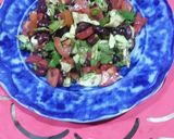 A picture of step 3 of Red bean salad.