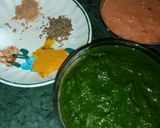 A picture of step 1 of Makke ki roti & Sarso ka Saag.