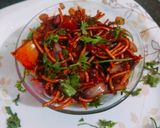 A picture of step 6 of Chinese Bhel.