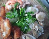 Hình bước làm 3 của món Bún hải sản dọn tủ