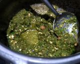 A picture of step 3 of Chutney potato sabji.