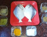 A picture of step 1 of Spicy Pomfret fry.