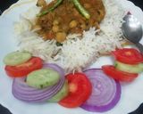 A picture of step 6 of Spicy Chana Masala.