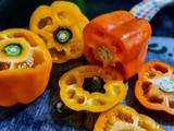 PIMIENTOS AMARILLOS, 🌶️🌶️con Relleno Árabe con Berenjenas🍆🍆 y Arroz...!