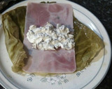 Foto del paso 5 de la receta: Atadillo de col rellena de crema de champiñones crudos y j. York