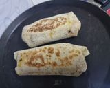 A picture of step 10 of Paneer and Beans Burrito wrap.