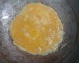 A picture of step 3 of American chopsuey with fried rice.