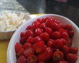Foto del paso 1 de la receta: Brochette de tomate cherry.. queso cuartirolo y salsa verde!!