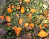 A picture of step 4 of Mint biryani.