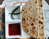A picture of step 6 of Aloo Paratha.