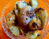 A picture of step 2 of Arbi fry Colocasia .