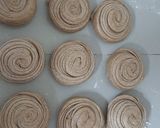A picture of step 7 of Soft Layered Brown chapos.
