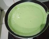 Foto langkah ke 4 dari resep Martabak Manis Pandan Teflon.