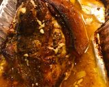 A picture of step 2 of Pernil “pork shoulder”.