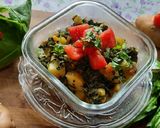 A picture of step 6 of Spinach potatoes bhaji (palak batata bhaji).