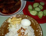 Foto langkah ke 4 dari resep Nasi lemak daun jeruk.