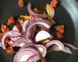 A picture of step 2 of Chorizo, Pepper and Walnut Salad.