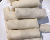 A picture of step 2 of Lumpiang Shanghai.