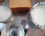A picture of step 1 of Bread Gulab Jamun.