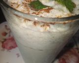 A picture of step 5 of Lachha paratha with mint buttermilk.