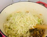 A picture of step 2 of Gogo’s Cabbage.